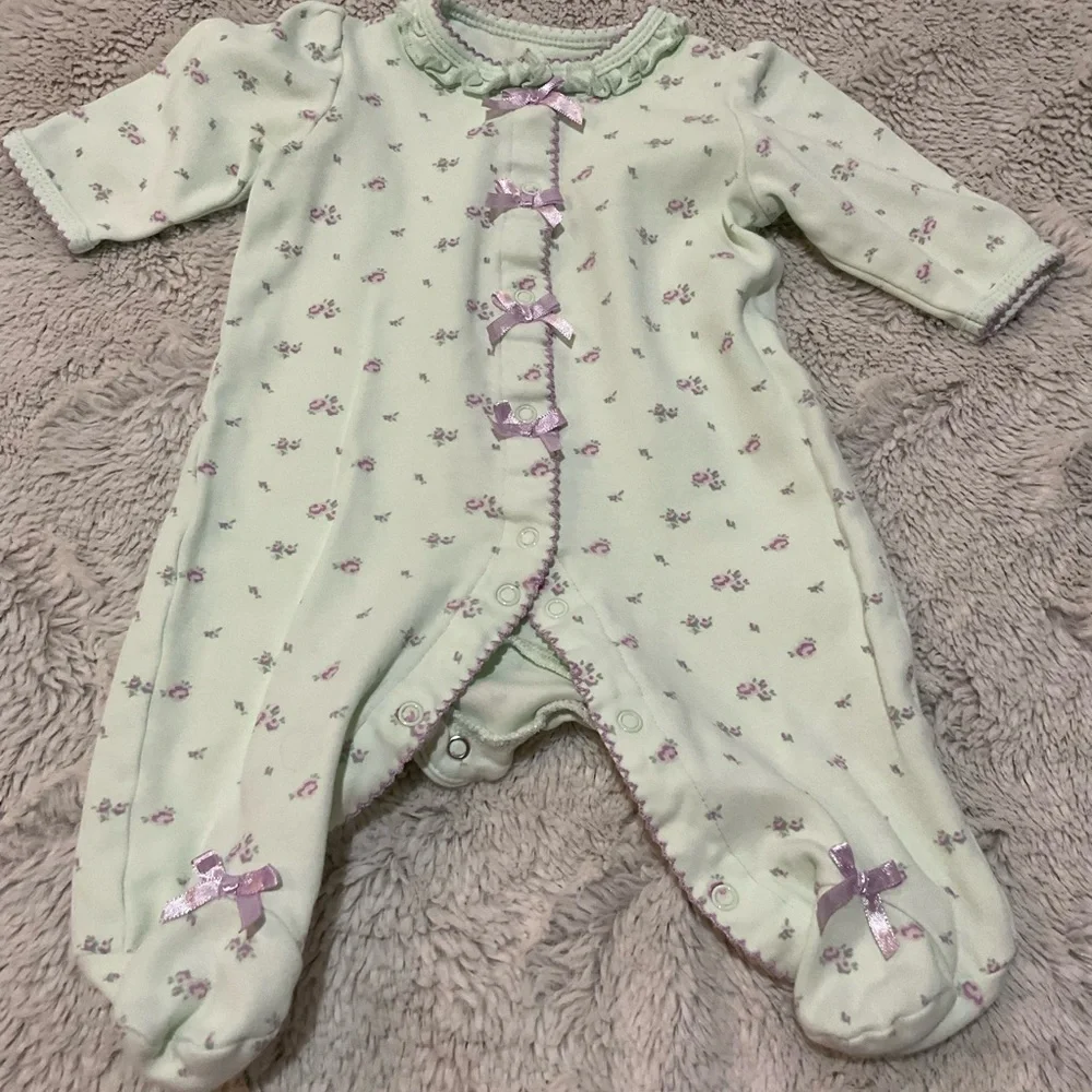 Gymboree Pink and Green Footies for Cozy Comfort